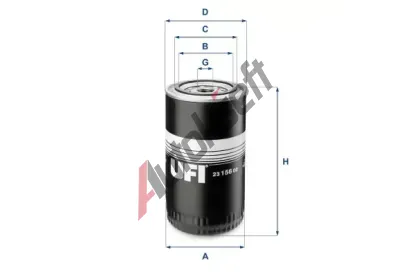 UFI Olejov filtr UFI 23.156.00, 23.156.00