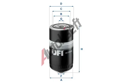 UFI Olejov filtr UFI 23.156.03, 23.156.03