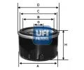Olejov� filtr&nbsp;UFI&nbsp;&dash;&nbsp;UFI 23.168.00