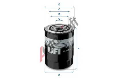 UFI Olejov filtr UFI 23.237.00, 23.237.00