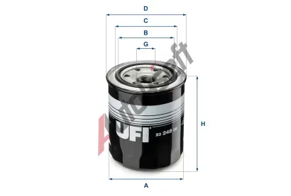UFI Olejov filtr UFI 23.248.00, 23.248.00