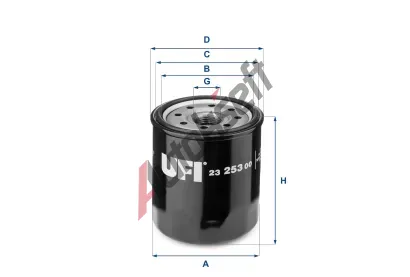 UFI Olejov filtr UFI 23.253.00, 23.253.00