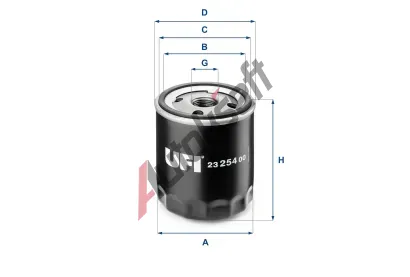 UFI Olejov filtr UFI 23.254.00, 23.254.00