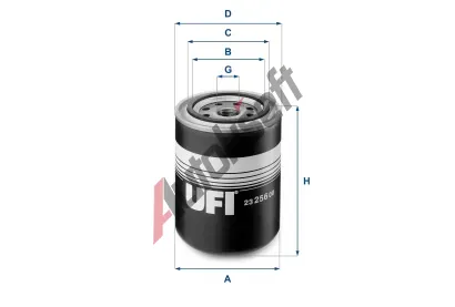 UFI Olejov filtr UFI 23.256.00, 23.256.00