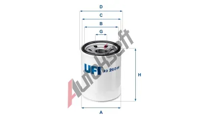 UFI Olejov filtr UFI 23.260.00, 23.260.00
