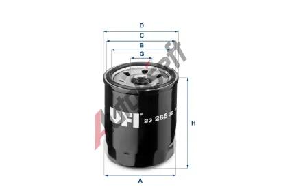 UFI Olejov filtr UFI 23.265.00, 23.265.00