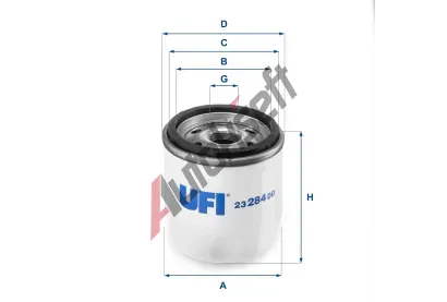 UFI Olejov� filtr UFI 23.284.00, 23.284.00