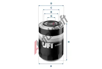 UFI Olejov filtr UFI 23.303.00, 23.303.00