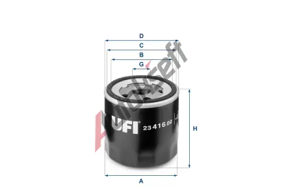 UFI Olejov filtr UFI 23.416.00, 23.416.00