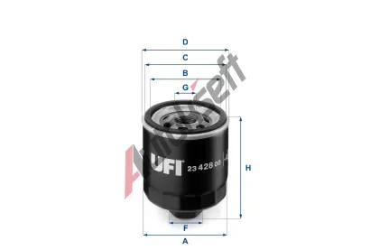 UFI Olejov filtr UFI 23.428.00, 23.428.00