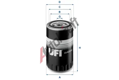 UFI Olejov filtr UFI 23.429.00, 23.429.00