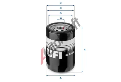 UFI Olejov filtr UFI 23.436.00, 23.436.00