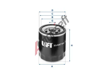 UFI Olejov filtr UFI 23.447.00, 23.447.00