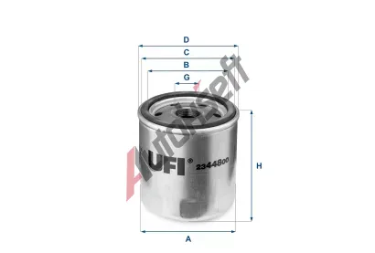 UFI Olejový filtr UFI 23.448.00, 23.448.00 UFI Olejový filtr UFI 23.448.00, 23.448.00
