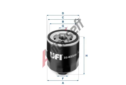 UFI Olejov filtr UFI 23.453.00, 23.453.00