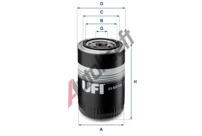 UFI Olejov filtr UFI 23.457.00, 23.457.00