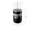 Olejov filtr UFI ‐ UFI 23.459.00