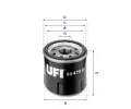 Olejov filtr UFI ‐ UFI 23.470.00