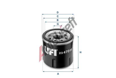 UFI Olejov filtr UFI 23.470.00, 23.470.00