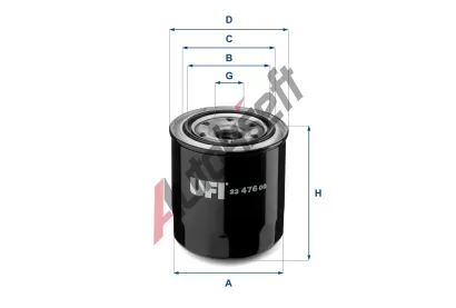 UFI Olejov filtr UFI 23.476.00, 23.476.00