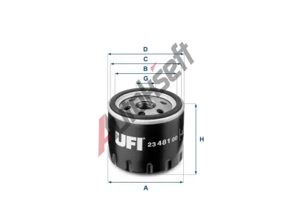 UFI Olejov filtr UFI 23.481.00, 23.481.00