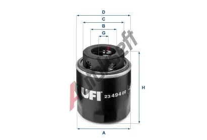 UFI Olejov filtr UFI 23.494.00, 23.494.00