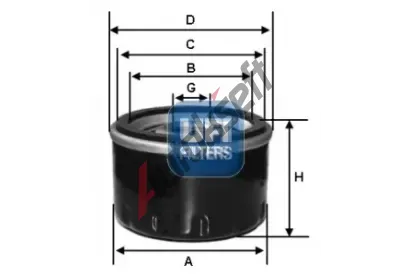 UFI Olejov� filtr UFI 23.545.00, 23.545.00