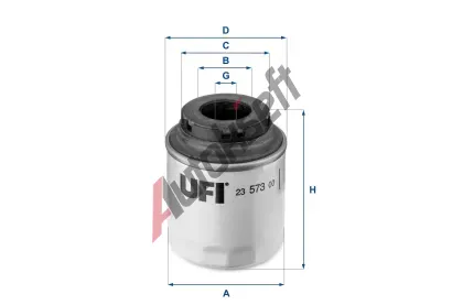 UFI Olejov filtr UFI 23.573.00, 23.573.00