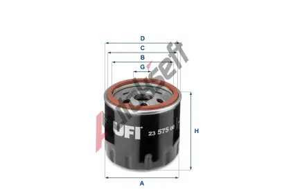 UFI Olejov filtr UFI 23.575.00, 23.575.00