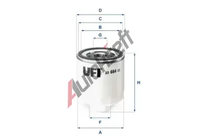 UFI Olejov filtr UFI 23.664.00, 23.664.00