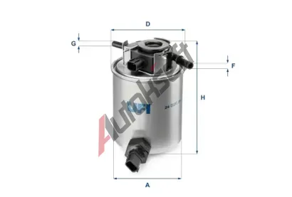UFI Palivový filtr UFI 24.020.01, 24.020.01 UFI Palivový filtr UFI 24.020.01, 24.020.01