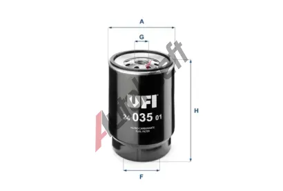 UFI Palivov filtr UFI 24.035.01, 24.035.01