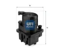 Palivov filtr UFI ‐ UFI 24.088.00