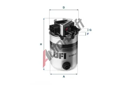UFI Palivov filtr UFI 24.095.00, 24.095.00