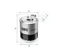 Palivov filtr UFI ‐ UFI 24.107.00