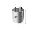 Palivov filtr UFI ‐ UFI 24.117.00
