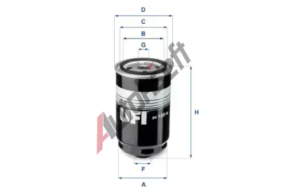 UFI Palivov filtr UFI 24.122.00, 24.122.00