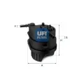 Palivov filtr UFI ‐ UFI 24.343.00