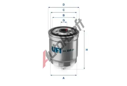 UFI Palivov filtr UFI 24.350.00, 24.350.00