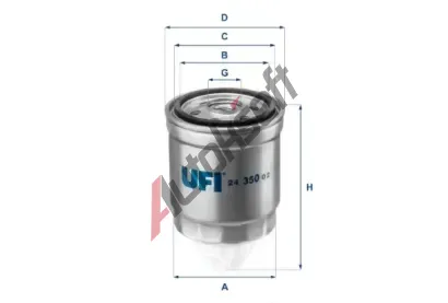 UFI Palivov filtr UFI 24.350.02, 24.350.02