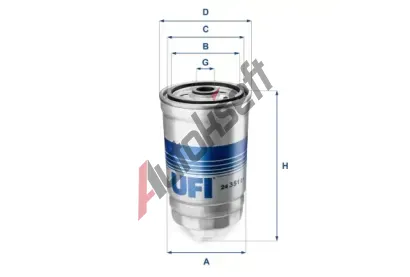 UFI Palivov filtr UFI 24.351.01, 24.351.01