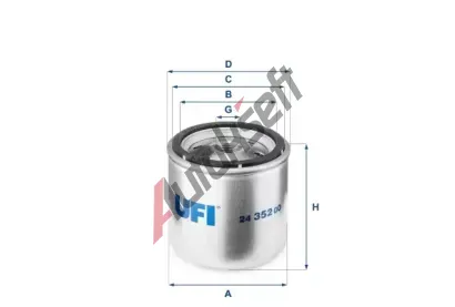 UFI Palivový filtr UFI 24.352.00, 24.352.00 UFI Palivový filtr UFI 24.352.00, 24.352.00