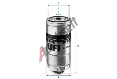 UFI Palivov filtr UFI 24.408.00, 24.408.00