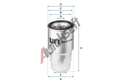 UFI Palivov filtr UFI 24.413.00, 24.413.00