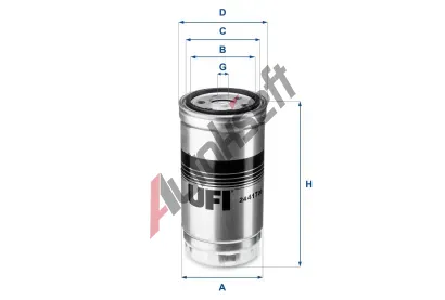 UFI Palivov filtr UFI 24.417.00, 24.417.00