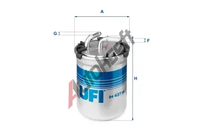 UFI Palivov filtr UFI 24.437.00, 24.437.00