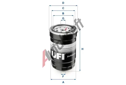 UFI Palivov filtr UFI 24.443.00, 24.443.00