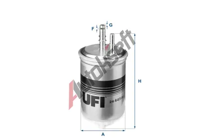 UFI Palivov filtr UFI 24.445.00, 24.445.00