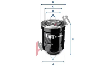 UFI Palivov filtr UFI 24.452.00, 24.452.00