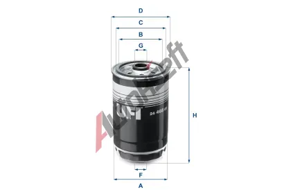 UFI Palivov filtr UFI 24.468.00, 24.468.00